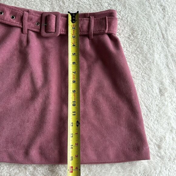 Velvet‎ Pink Skirt Mini with Belt SZ: SMALL - Picture 4 of 7